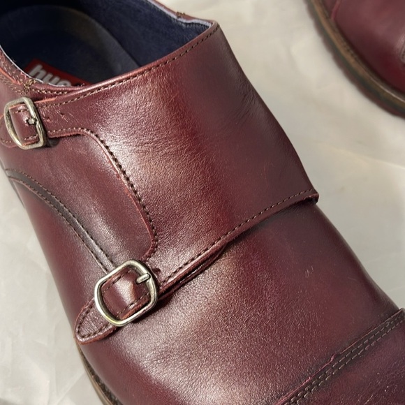 FLUCHOS Huellas Monk Strap Burgundy Cap Toe F0279 Genuine Leather Spain 43 EU - Picture 4 of 14
